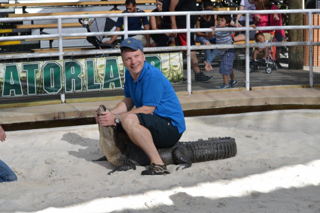 Sitting on an Alligator