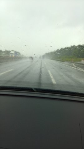 Anreise im Regen
